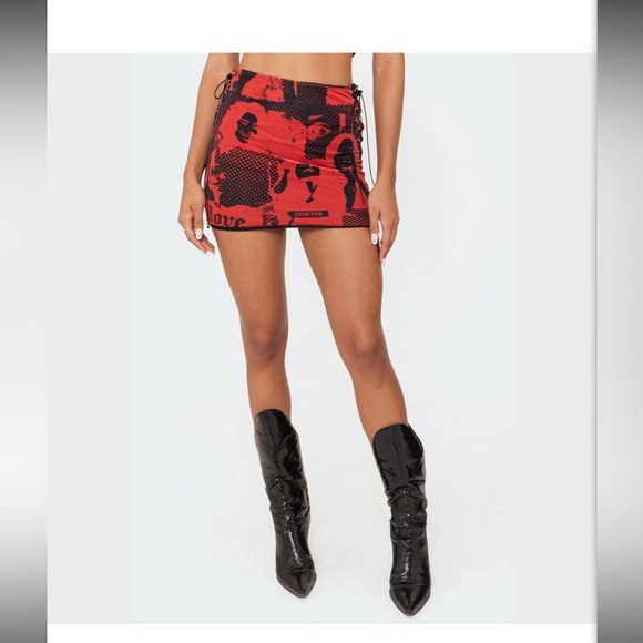 Edikted Dresses & Skirts - Edikted Tati Mesh Mini Skirt